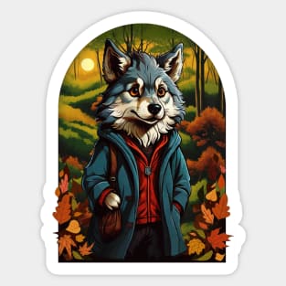 Cute wolfy Sticker